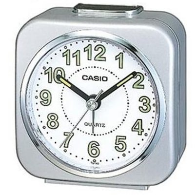 【威哥本舖】Casio台灣原廠公司貨 TQ-143S-8 桌上型貪睡鬧鐘 微型照明指針鬧鐘