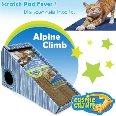 【🐱🐶培菓寵物48H出貨🐰🐹】Cosmi Catnip《宇宙貓》滑梯型貓抓板內附貓草包 特價430元