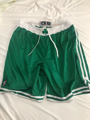 NBA Boston Celtics  球員 實穿 球褲 game shorts size:5XL+2 絕版 2手正品 Adidas 製