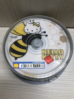 貓太太【3C電腦賣場】HELLO KITTY 蜜蜂版 DVD-R 16X DVD 空白燒錄片(25入)*2盒