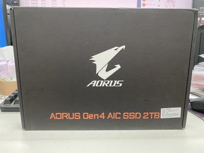 技嘉AORUS Gen4 AIC SSD 2TB 固態硬碟 全新拆封福利品 附發票影本可註冊五年保📌自取價6500