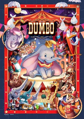 108-018 絕版108片日本進口拼圖 迪士尼 DUMBO 小飛象