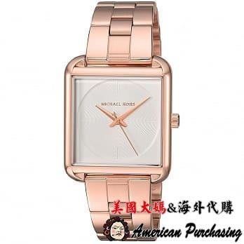 潮品爆款 Michael Kors MK3645 方形手錶 簡潔三針石英錶 腕錶 歐美時尚-雙喜生活館