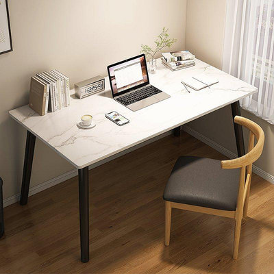 電腦桌台式輕奢書桌簡易辦公桌家用臥室學生學習寫字桌~特價