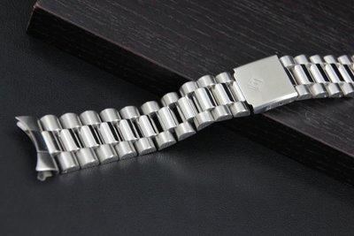 彎頭20mmfit for rolex,實心不鏽鋼製錶帶不鏽鋼單折扣白蟳王蠔式總統帶風格