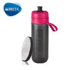 【清淨淨水店】健身 跑步 露營族最愛*新款BRITA Fill&Go 0.6L隨身濾水瓶 濾水壺 內贈提帶桃色629元。