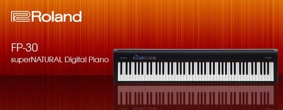 [魔立樂器] Roland FP-30x電鋼琴 88鍵數位鋼琴 攜帶型 24期零利率 總代理保固兩年 單機版