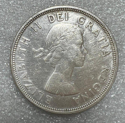 1964年加拿大紀念壹圓銀幣 23.2克5493