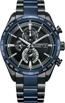 日本正版 CITIZEN 星辰 ATTESA AT8187-75E 男錶 手錶 電波錶 光動能 日本代購