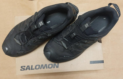SALOMON所羅門 XA PRO 3D V9 WIDE GTX寬楦登山GORE-TEX 防水鞋固定拉繩懶人鞋黑色耐髒最好搭配