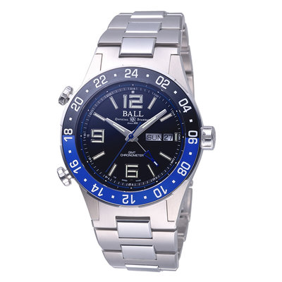 【時光鐘錶公司】BALL 瑞士 波爾錶 DG3030B-S1CJ-BK Roadmaster GMT 機械錶