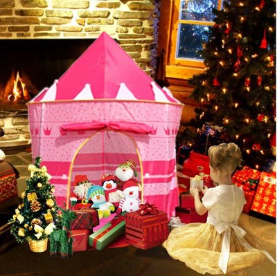 兒童帳篷帳棚 聖誕禮物 生日禮物 兒童房佈置 遊戲屋 兒童城堡 玩具城 聖誕節交換禮物 睡床 居家戶外收納 超取限2組
