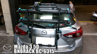 【宮崎車架專賣店】BNB RACK 滑槽式後背攜車架 (BC-6315-2S) MAZDA 3