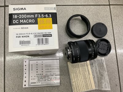 保固一年]【高雄明豐] 公司貨Sigma 18-200mm F3.5-6.3 C板 macro 庫存出清便宜賣