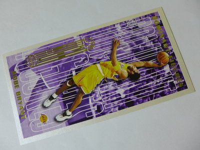 ~ Kobe Bryant ~名人堂/黑曼巴/小飛俠/柯比·布萊恩 2001年TOPPS.少見長型特殊卡
