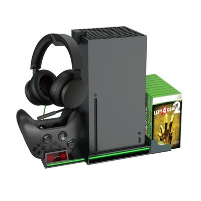 【24小時出貨】Xbox SeriesX主機充電底座XSX/ONE SX手柄座充+碟片收納耳機掛架