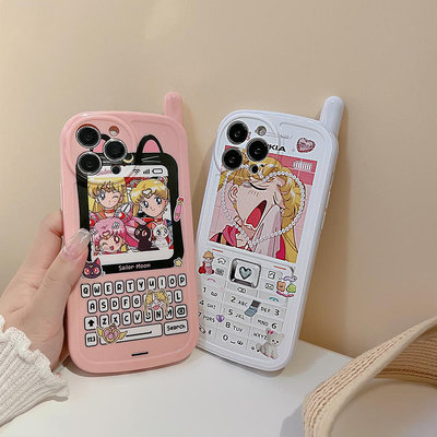 手機殼美少女適用iphone13蘋果手機殼14pro max粉色12pro大哥大11保護套