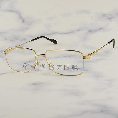 Cartier 卡地亞 光學眼鏡 金色 方框 CT0294OA 002