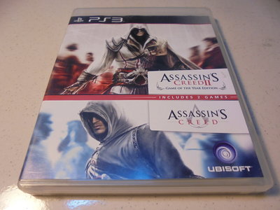 PS3 刺客教條1+2合輯 Assassin's Creed 1+2 英文版 直購價500元 桃園《蝦米小鋪》
