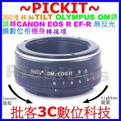 移軸 Tilt OLYMPUS OM鏡頭轉佳能Canon EOS R RP R5 R7 R6 MARK II相機身轉接環
