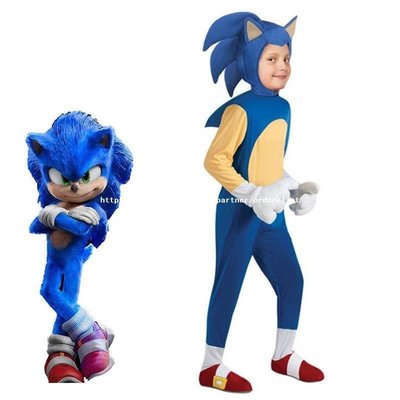 【熱賣下殺價】 服裝 道具衣服 音速小子2服裝 索尼克 納克魯斯 塔爾斯 cosplay Sonic 學校變裝派