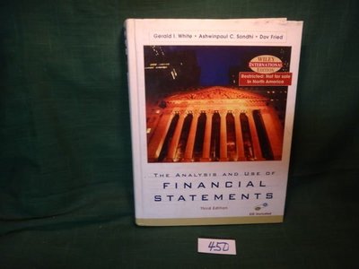 【愛悅二手書坊 07-47】The Analysis and Use of Financial Statements(附光碟)