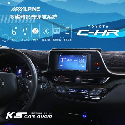 M1L【Alpine W710EBT 7吋螢幕智慧主機】TOYOTA CH-R 手機互連 Carplay CHR