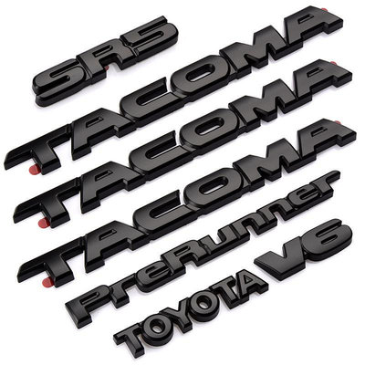 TACOMA覆蓋車標 適用于豐田塔庫瑪3D立體貼標 皮卡V6 4X4 SR5覆蓋