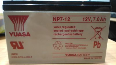 中古 湯淺電池 YUASA NP7-12 電池 3顆一起賣