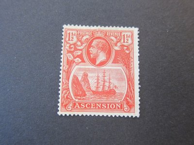 【雲品七】阿森松島Ascension Islands 1924 Sc 12 MH 庫號#BP18 80659