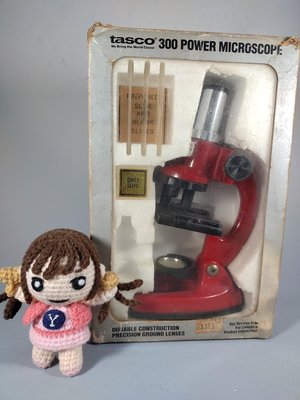 【 金王記拍寶網 】(學4) C817 早期1988年台灣製 顯微鏡一盒