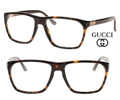 GUCCI ► (深琥珀色×金色) 復古大框 眼鏡 光學鏡框｜100%全新正品｜特價