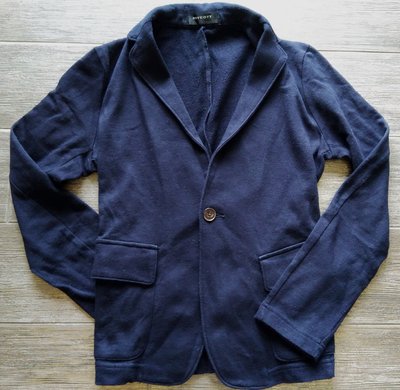 經典好貨．絕版正品 BOYCOTT 深藍色棉質西裝式休閒外套