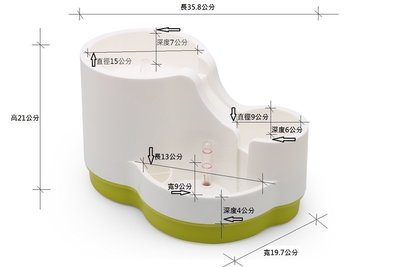 台灣ACEPET寵物活氧活水機|飲水機2.4公升(藍色/綠色/粉色) 內附濾心*1