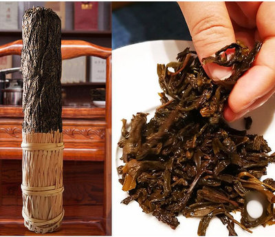黑茶安化黑茶湖南黑茶2015年正宗金花百兩茶3.625kg安華千兩花卷茶柱