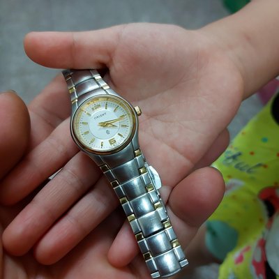 蝴蝶扣＆藍寶石鏡面＆實心鋼帶 女錶 錶徑23mm 手圍18cm 日本 ORIENT 東方錶 老品牌 高品質 H1