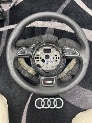 Audi A6 A7 S-line 德國原廠方向盤 真皮 含 A6 A7 A1 適用 品項良好 中古品