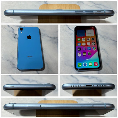 懇得機通訊 二手機 iPhone XR 128G  藍色 6.1吋 IOS 17.4【歡迎舊機交換折抵】387