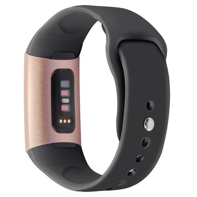 現貨 錶帶   Fitbit charge 3表帶 charge3智能手環純色反扣款硅膠替換表腕帶 晴天小鋪