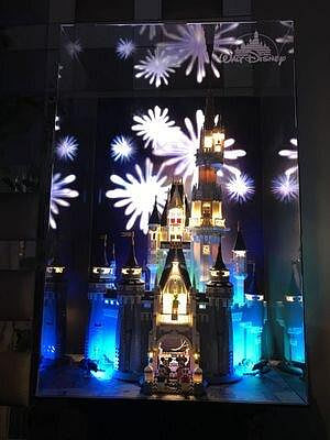 眾信優品 【超新品】LEGO 樂高71040 Disney 迪士尼 城堡 專用亞克力展示盒 MX1393