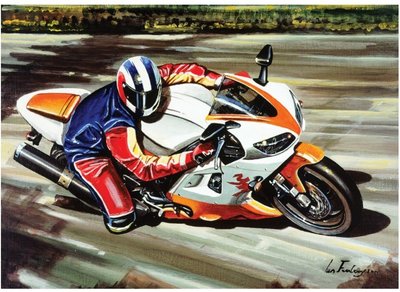 缺 歐洲進口拼圖 ART 摩托車 重機 賽車 Racing Motorcycle 500片拼圖 4201