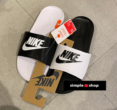 【Simple Shop】NIKE SLIDE 運動拖鞋 黑白 陰陽 拖鞋 氣墊 拖鞋 男款 DD0234-100