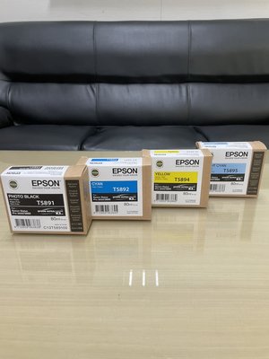(含稅價)EPSON T589500 淡藍色墨水匣 適用Pro 3850/3885 原廠保固202304