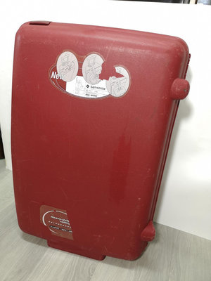 新秀麗Samsonite行李箱 復古硬殼行李箱 行李箱 電影道具 早期旅行箱 硬殼行李 古早手提箱 紅色行李箱