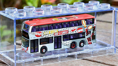 Tiny微影E500 MMC 11.3M可口可樂 香港雙層巴士1:110合金汽車模型