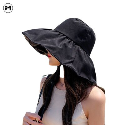 女士防曬遮陽帽遮陽帽遮蓋臉部防紫外線漁夫帽薄帽