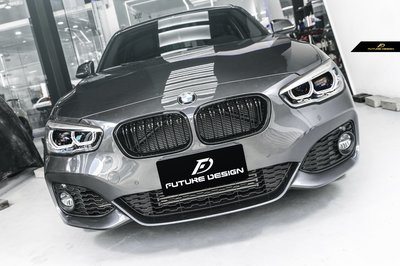 【政銓企業有限公司】BMW F20 LCI 全車系 專用 雙線亮黑 水箱罩亮黑鼻頭 免費安裝  現貨供應 120 140