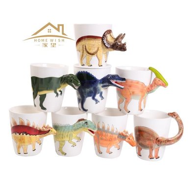 下殺 直供創意3D立體彩繪馬克杯 卡通可愛動物水杯 咖啡杯陶瓷杯批發 商務禮品杯