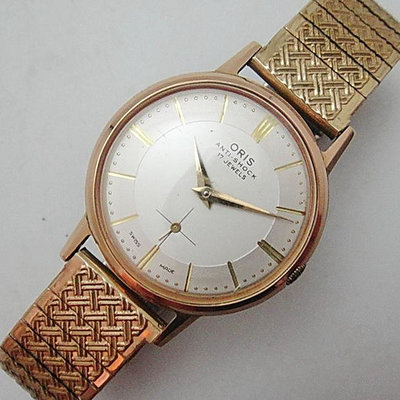 【timekeeper】 70年代瑞士製Oris豪利時17石包金小秒針機械錶(免運)