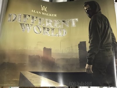 覆面系天才DJ 艾倫沃克Alan Walker 理想世界Different World【原版宣傳海報】全新